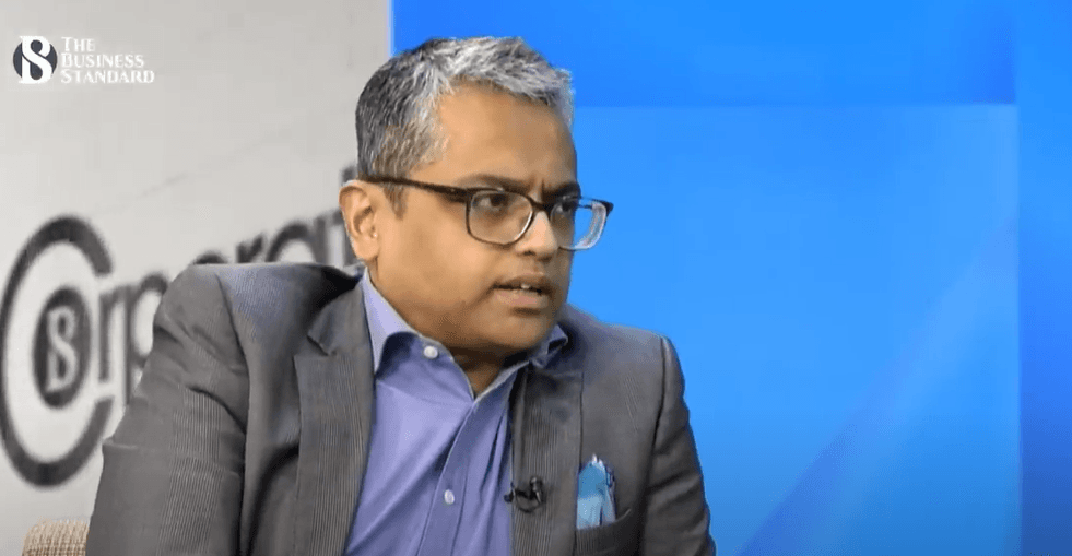 Zaved Akhtar being interviewed